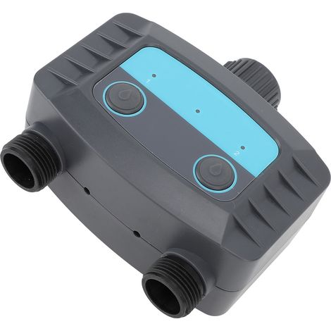 Programmateur d'arrosage Bluetooth double sortie G3/4 vers G1/2 femelle arrosage automatique minuterie d'eau pour robinet jardin tuyau APP maison cour pelouse (1/5)