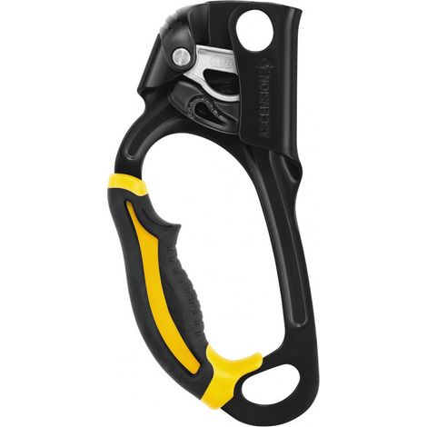 Poignée Ascension PETZL - Noir / Jaune - Main gauche