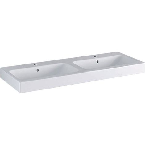 Lavabo double iCon 1200x485mm blanc KT