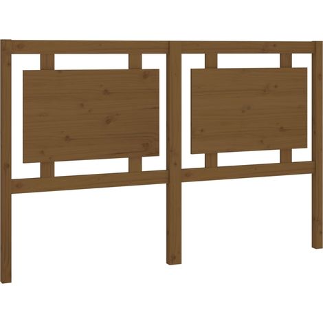 Testiera per Letto ambra 155,5x4x100 cm Legno Massello di Pino vidaXL (1/5)