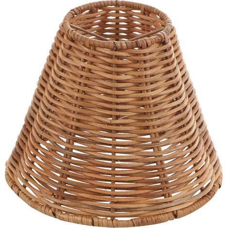 Aufsteckbarer Kronleuchterüberzug – Naturfarbene Rankenoptik – 7,62 cm (oben) x 15,24 cm (unten) x 13,24 cm (1/5)
