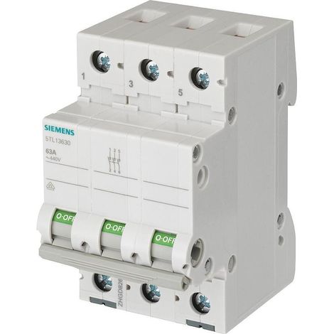 Ausschalter Grau 63 A 3 Schließer Siemens 5TL13630 (1/5)