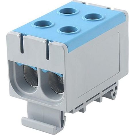 LZD-Klemmenleiste mit blauem Gehäuse, Cu: 2,5–50 mm², Al: 6–50 mm², E.4150/N
