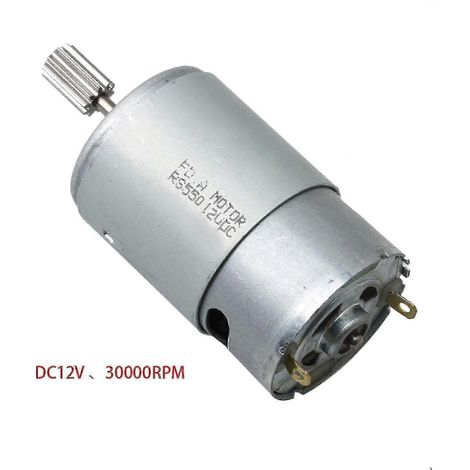 2er-Pack 12V 550 Hochgeschwindigkeits-Elektromotorzahnrad 10T für Heimwerkerprojekte Edition 0620