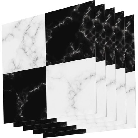5 Feuilles autocollants de sol carreaux de linoléum carrelage mural collant scrubber décoration cuisine revetement de sol gommettes décoration maison autocollants autocollants PVC (1/5)