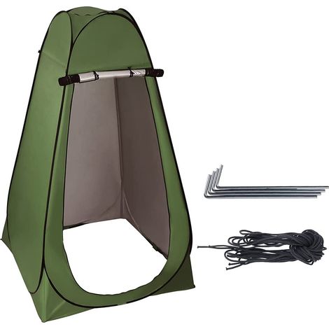 Tente de Toilette Pop Up Camping Anti-UV, Tente de Douche Portable pour Plage Pêche Randonnée Bain L'extérieur, avec Un Sac de Transport