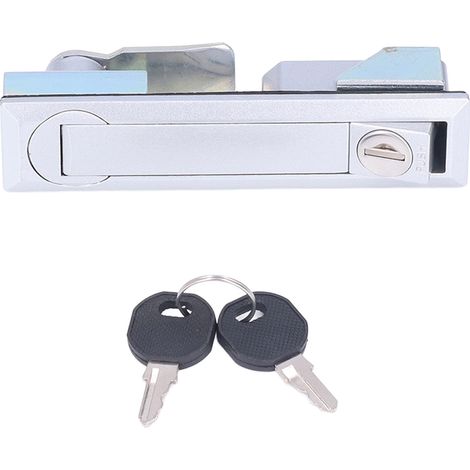 Verrou de sécurité pour poignée de porte de camping-car, avec 2 clés, en alliage de Zinc chromé, pour camping-car et Yacht (1/5)