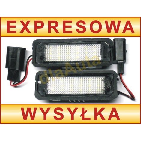 Luci targa a LED per VW Golf IV V VI VII Passat B6 B7 Polo Lupo Eos New Beetle CC Scirocco Amarok, set da 2 pezzi. (1/2)