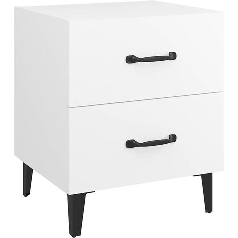 Sideboard/Anrichte/Buffet Hochglanz Weiß 89 x 34,5 x 60 cm Holzwerkstoff LXWW307223 (1/5)