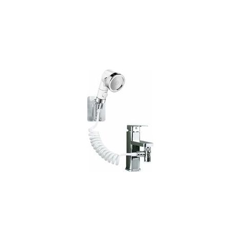 EASYCOMFORT Ensemble Pommeau Douche pour Lavabo Douchette Adaptable sur Robinet Flexible de Robinet de Cuisine,Douchette de Salle de Bain Parfait pour Laver les Cheveux ou Nettoyer Animaux de Compagni (1/5)