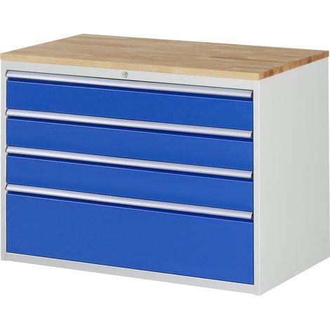 Rau Schubladenschrank Buche-Top und 4 x Schubl.-XXL 3x150 1x270mm (1/5)