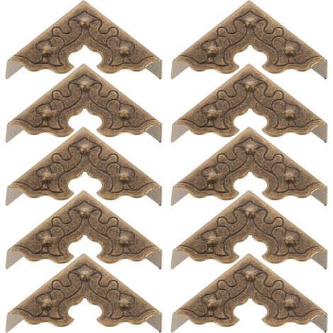 20 patins pour meubles - fer/bois - vert - style vintage (1/5)