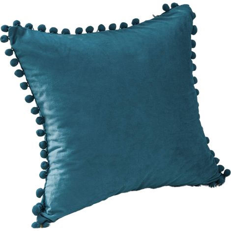 Lot de 2 taie d'oreiller,velours,40x40 cm,fermeture éclair,décoratif,salon,chambre (1/5)