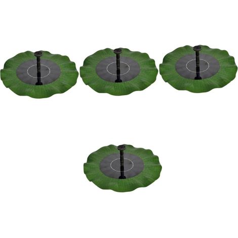 4 fontaines solaires flottantes pour aquarium, fontaines d'aménagement paysager, fontaines monocristallines d'extérieur, lotus