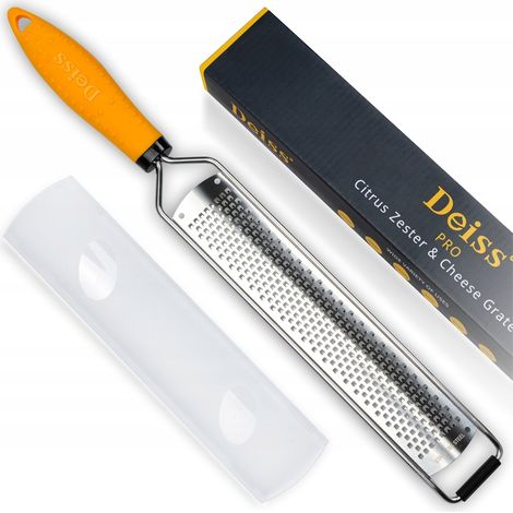 Deiss PRO Reibe für Käse und Zitrusfrüchte, Gemüse, Obst, Schokolade