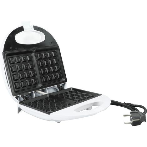 Gaufrier 750 W Mini en alliage d'aluminium avec plaque antiadhésive pour petit-déjeuner et en-cas, prise UE 220 V (1/5)