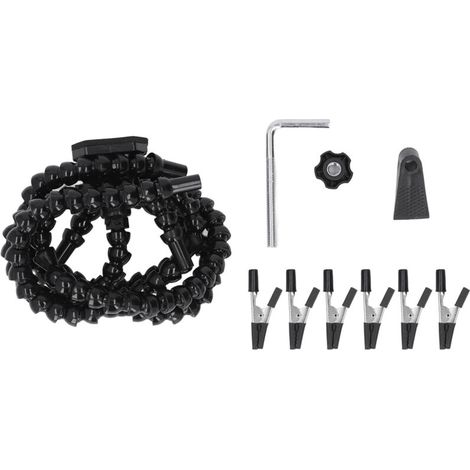 Third hand support arm, flexible Y-shaped, 5-claw soldering support, pressure-resistant for PCBs (1/5)