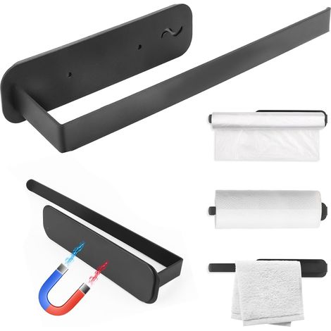 Porte Sopalin Mural Magnétique, Porte-Rouleau de Papier Essuie-Tout, Acier Inoxydable Support Sopalin Porte Essuie Tout, Derouleur Essuie Tout Murale Porte Rouleau Papier Cuisine pour Cuisine (1/5)