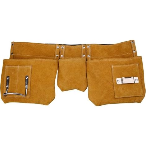 Pochette de Ceinture à Outils Utilitaire - Sac Fourre-tout de Jardinage - Sac de Ceinture à Outils avec Clip pour Marteau et Support de Mètre Ruban - pour Électricien,Plombier,Charpentier (1/5)