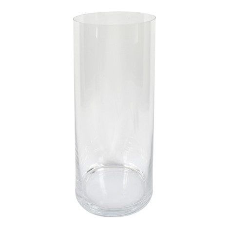 DUE ESSE DISTRIBUZIONI Vaso Cilindro H 38 Cm D 15 Cm Vetro Natural Scatola Regalo