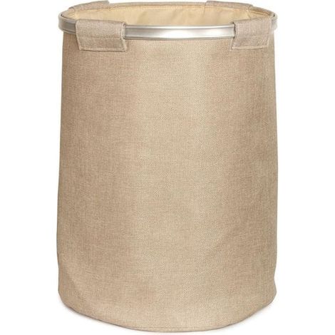 ANDREA HOUSE BA70172 Cesto Para La Ropa De Tela Beige Moderno - ref: BA70172
