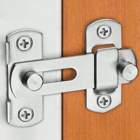 Verrou Porte Interieure Loquet Porte Exterieur, Fermeture Loquet à Bascule Serrure Verrou Portail en Acier Inoxydable pour Fenêtre, Placard et Jardin (1/5)