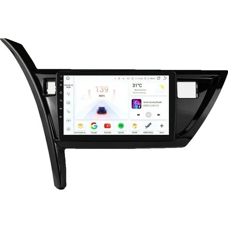 Radio para coche, control por voz con IA, soporte multiformato, compatible con Toyota Corolla Auris 2013-2016, S4 (8 núcleos 4G 32G) IA (1/2)