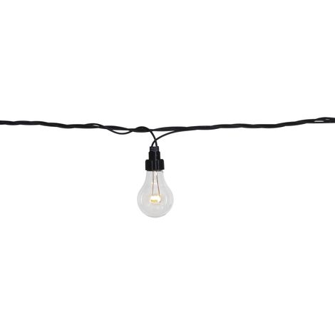 System LED "Lichterkette 5m 10 Birnen" warmweiß