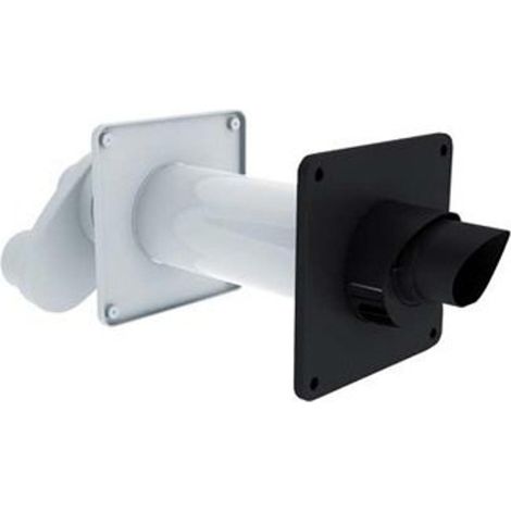 Burgerhout Safe pp hr gaine murale avec adaptateur 2 x 80mm l=640mm
