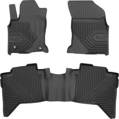 Tapis de Sol de Voiture pour Toyota Hilux VIII 2015-2025 TPE Imperméable 3Pcs (1/5)