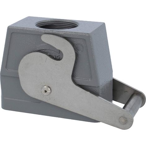 HARTING Han 16B Capot haut, 1xPG29 sortie de câble droite, avec 1 étrier central Presse-étoupe PG29 Plage de serrage 16,0 mm - 25,0 mm - 1 Stück (1/3)