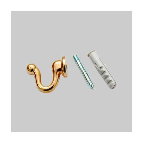 GANCETTO PER TENDAGGI PESANTE 30 mm - Cromo - blister 2 pezzi