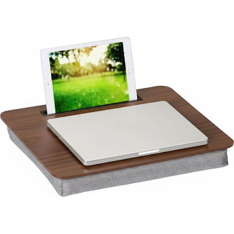 Bandeja para portátil de 17" con cojín y soporte para teléfono (1/5)