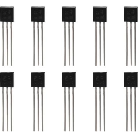 Pack of 10 3-pin N-Channel 2SK170BL JFET transistors for audio and precision electronics (1/5)