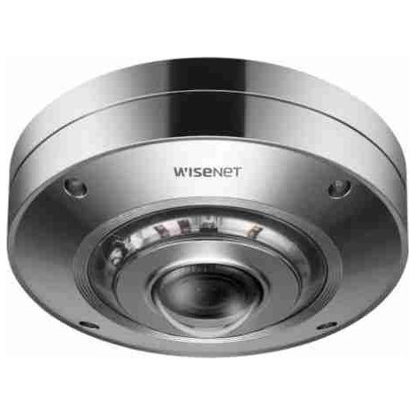 XNF-9010RS HANWHA XNF-9010RS Vandalensicheres Fisheye-Objektiv aus Edelstahl für den Außenbereich, 4K IR