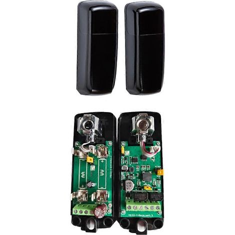 Ouvre-porte électrique automatique infrarouge de sécurité anti-pincement AC/DC 12-24V, longueur 20 m, angle réglable pour entrée de cour (1/4)
