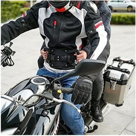 Motorrad-Kindergurt, rutschfester Beifahrergurt mit robustem Griff, verstellbare Motorradgurtriemen, geeignet für (1/5)
