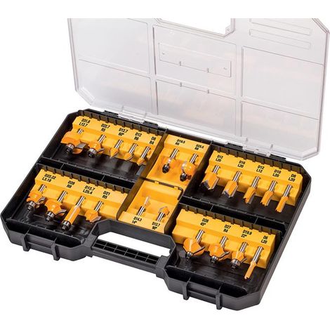 DEWALT DT90017-QZ (22pc) Router bit set 8mm