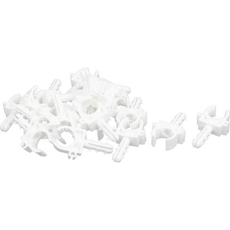 20 pièces 16mm Dia PPR Rohr Clip Schelle Armaturen Steckverbinder 33mm x 12mm 55mm (1/3)