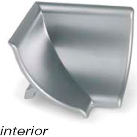 Angulo Exterior Cromo Mate E   - Ángulo exterior e interior para copete liso (1/4)