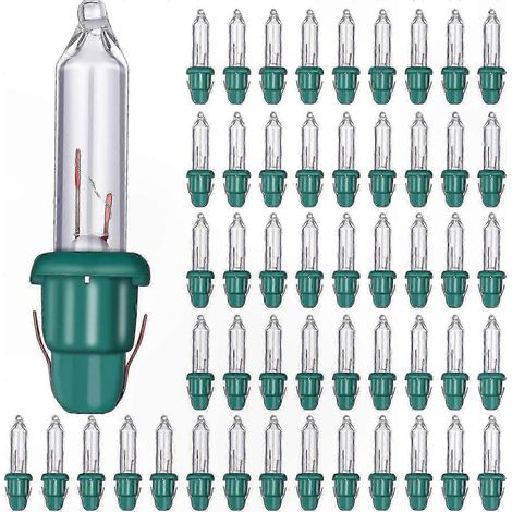 Ampoules miniatures de Noël 2,5 V, ampoules de remplacement à incandescence 0,17 A pour décorations de fêtes (1/5)