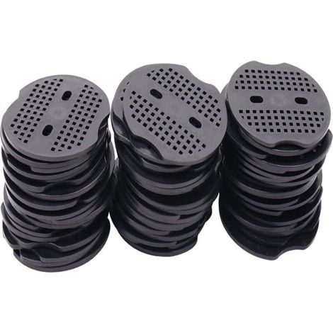 100 PCS Rondelles pour Piquets de Fixation en PP pour bâche, Rondelle d'ancrage en U pour Piquets de Jardin, Piquets de Fixation Tente (2 Trous communs) (1/3)