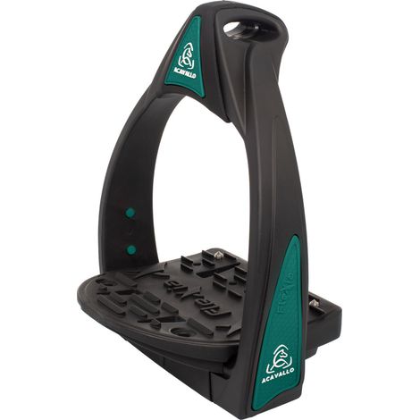 ACAVALLO Staffe Flexia panca flessibile VERDE alluminio - silicone (1/3)