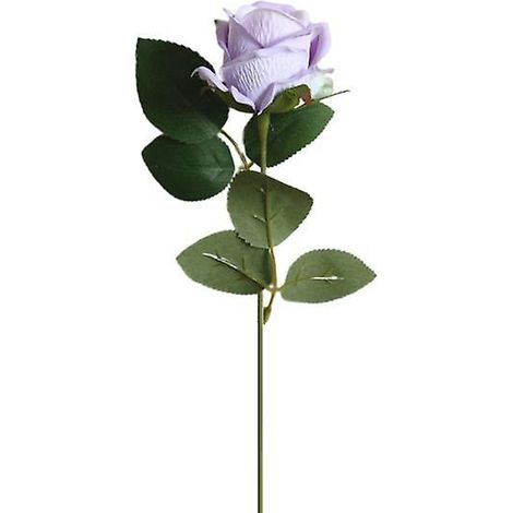 Rose artificielle en tissu, sans arrosage, réaliste, ne se fane pas, anti-décoloration, longue durée de vie, idéale pour la décoration de mariage et d'intérieur. Fournitures pour la maison.violet clai (1/5)