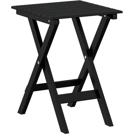 Mesa auxiliar plegable madera maciza de álamo negro vidaXL (1/5)