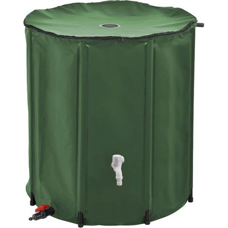 Serbatoio flessibile TuseRxln, raccoglitore di acqua piovana pieghevole - 200 L - Verde -