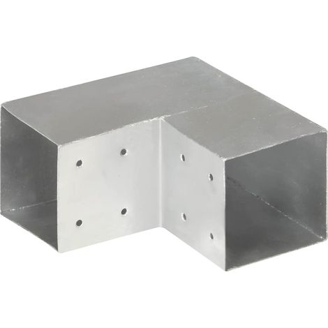 Connecteur de poteau en L Sabot pour poutres en bois Métal galvanisé 101 x 101 mm (1/5)