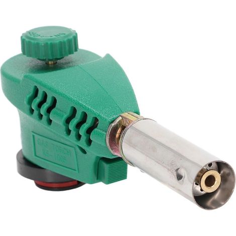 Chalumeau de soudage à gaz propane avec vanne de flamme, portable, pour la cuisine et les grillades en extérieur, fermeture à pression universelle