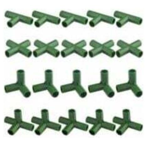 Lot de 20 connecteurs de cadre de jardinage résistants pour serre et plantes 11 mm,INHHUB
