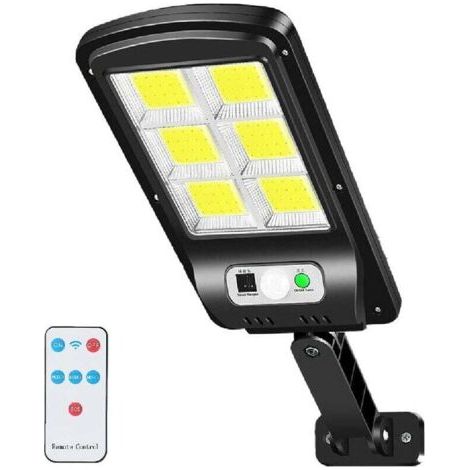 Projecteur solaire à détecteur de mouvement 6000 lm – Étanchéité IP67 – 3 modes d'éclairage – Installation facile sans câblage-AquaForge